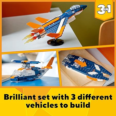 LEGO Creator Supersonic Jet 7+ 215Pcs 31126