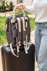Béaba Wellington Changing Bag Backpack Dark Heather Grey