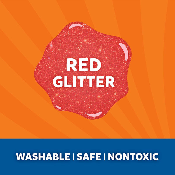 Elemers Glitter Glue 180 Ml Red