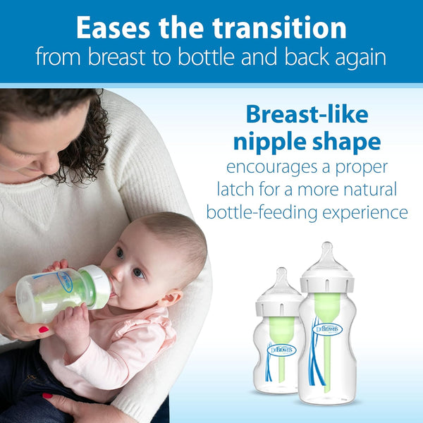 Dr. Brown's Level 2 Natural Silicone Nipple Wide Neck Pack OF 6