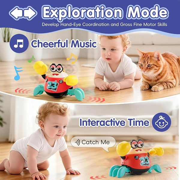 Hola Interactive Crawling Crab 26.5 × 14.5 × 19 cm Multicolor