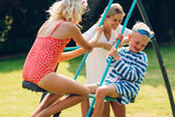 Plum Premium Metal Single Swing And Glider With Mist