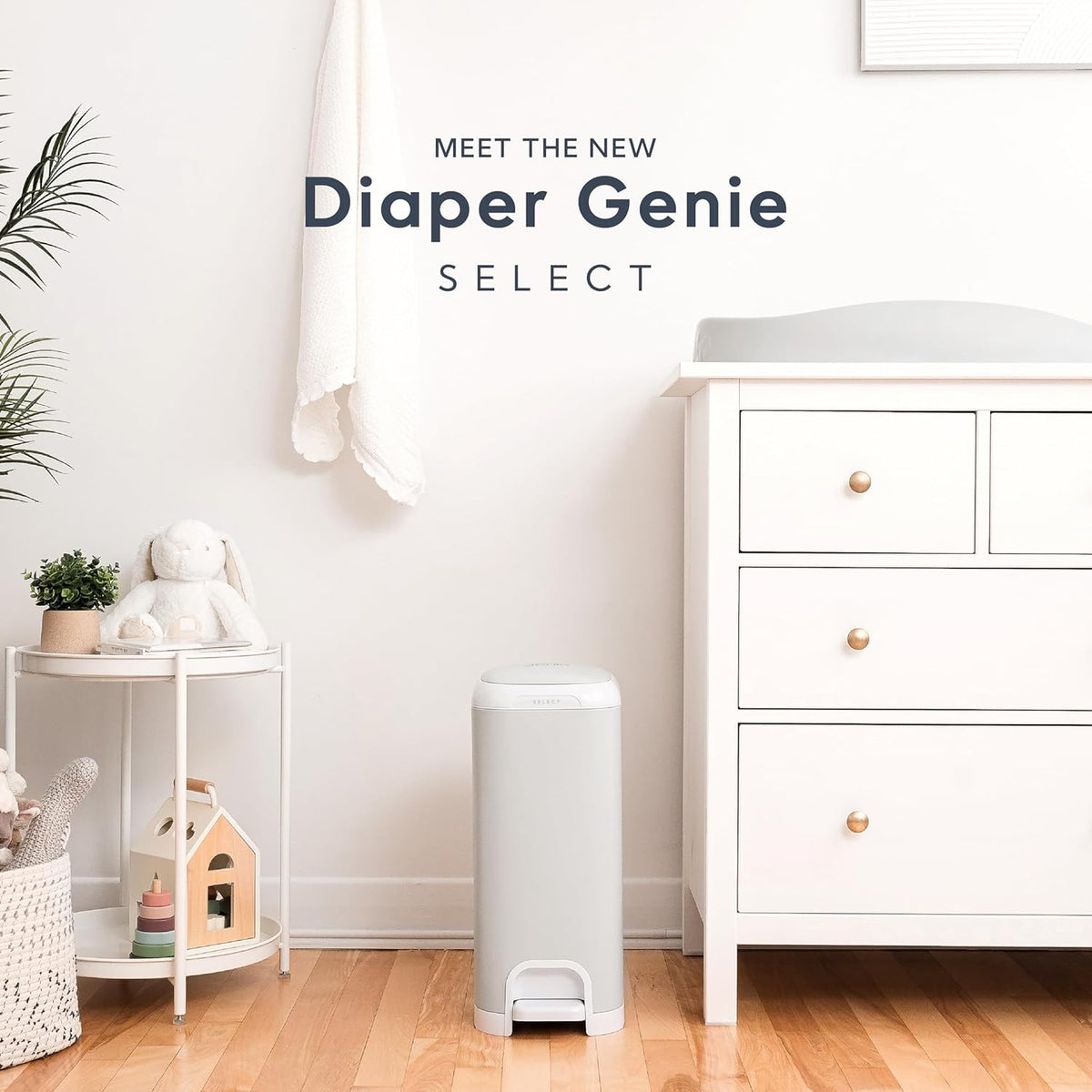 Diaper Genie Select Diaper Pail One Size Stone Grey