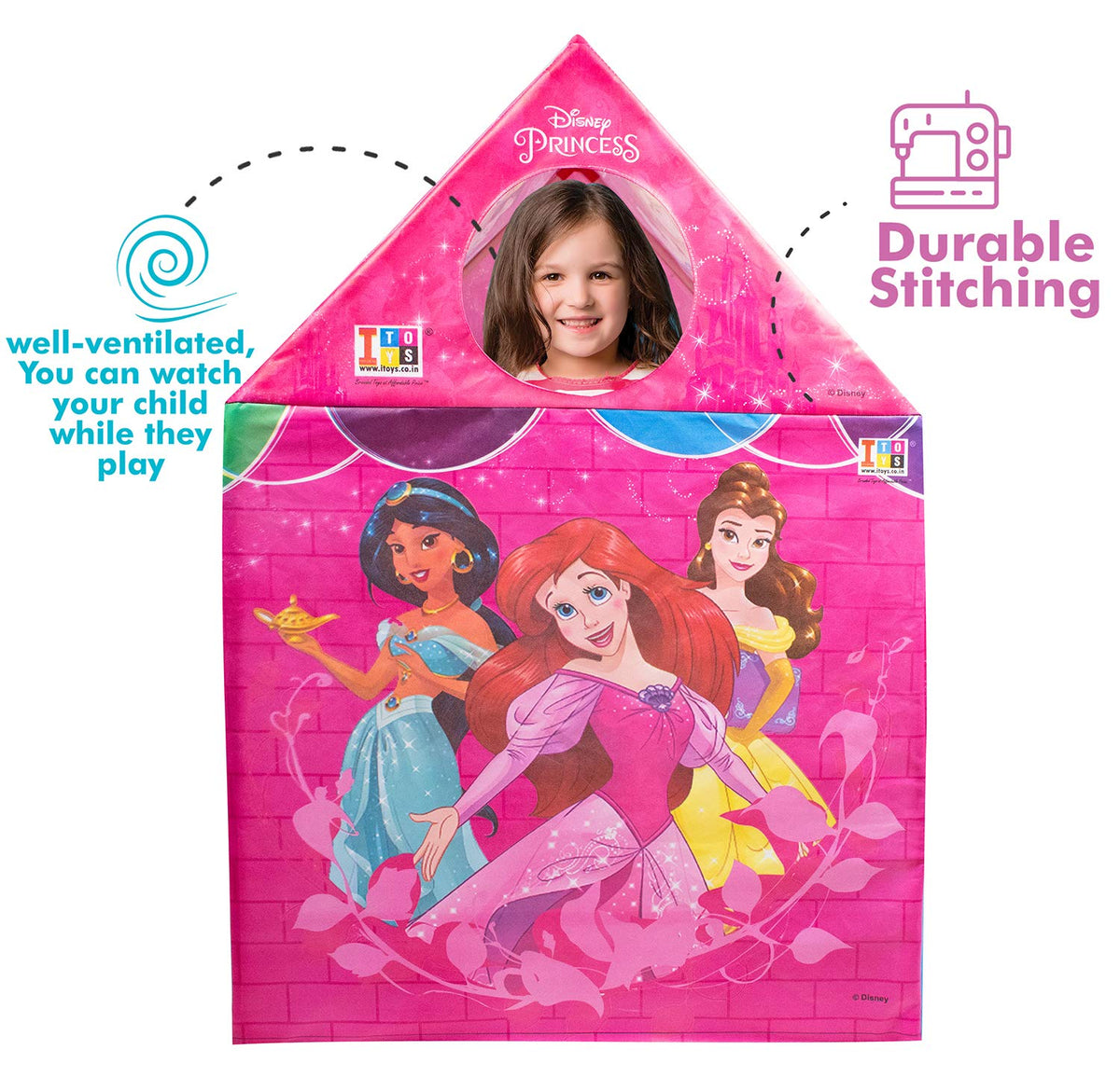 iToys Princess Theme Play Tent One Size Multicolour