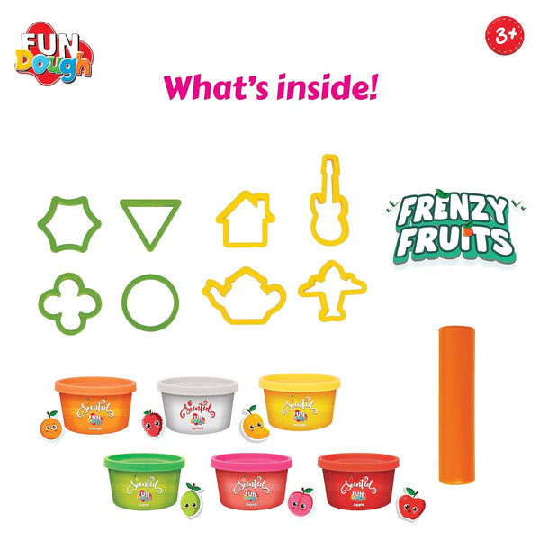 FunDough Clay Frenzy Fruits Activity Toy Scented