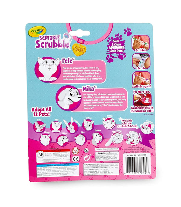 Crayola Scribble Scrubbie Pets, Dog & Cat, Kids Toys