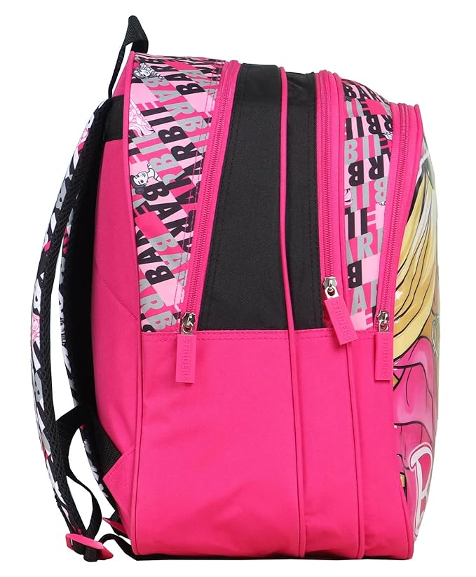 Striders School Bag for Kids Barbie 14" - Asorted Print