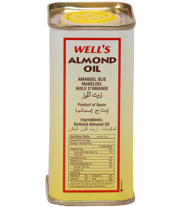 Well'S 100% Pure Almond Oil Packed And Imported From Spain 175Ml