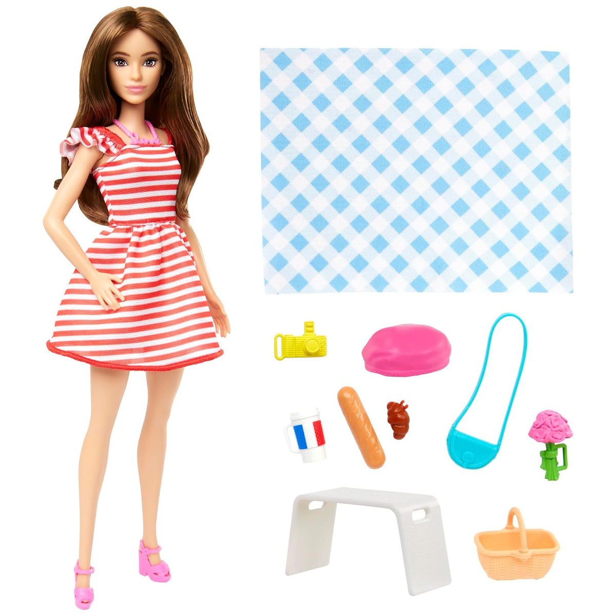 Barbie Pink Passport Paris Doll & Picnic Playset β HWH99