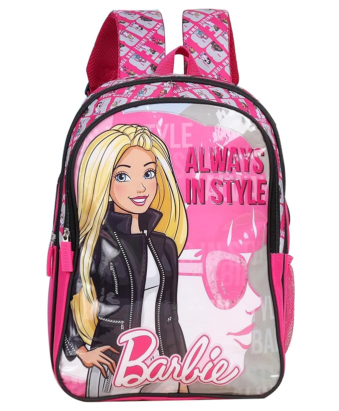 Striders School Bag for Kids Barbie 14" - Asorted Print