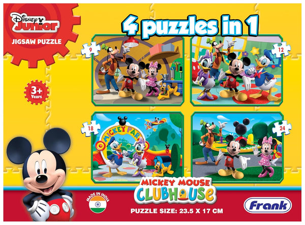 Frank Disney Mickey Mouse Clubhouse 4 Puzzles In 1 3Y+