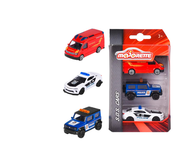Majorette S.O.S. Cars 3-Car Set 1-Assorted
