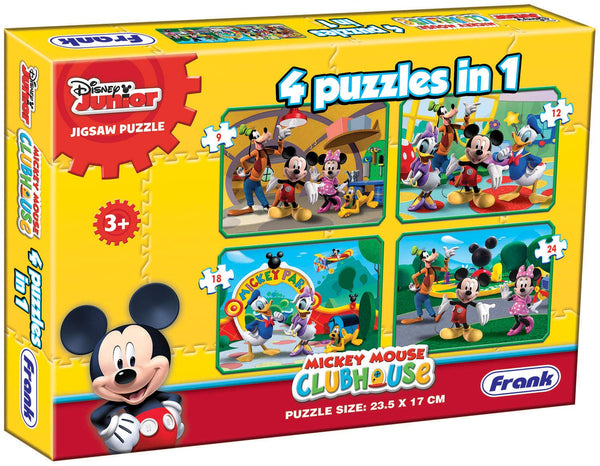 Frank Disney Mickey Mouse Clubhouse 4 Puzzles In 1 3Y+