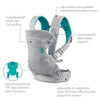Infantino Carrier Flip 4-in-1 Light & Airy Convertible Light Gray