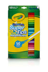 Crayola Fine Washable Super Tips with Silly Scents Markers, 50 Count