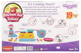 Giggles Kitchen Set Deluxe 19-Piece – Multicolor