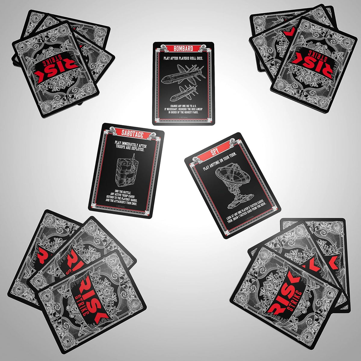 Hasbro Gaming Risk Strike Cards & Dice Strategy Game 10Y+ Multicolor