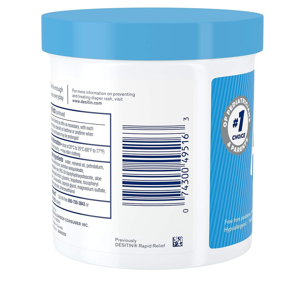 Desitin Daily Defense Diaper Rash Cream With Zinc Oxide - 16 Oz (454G)