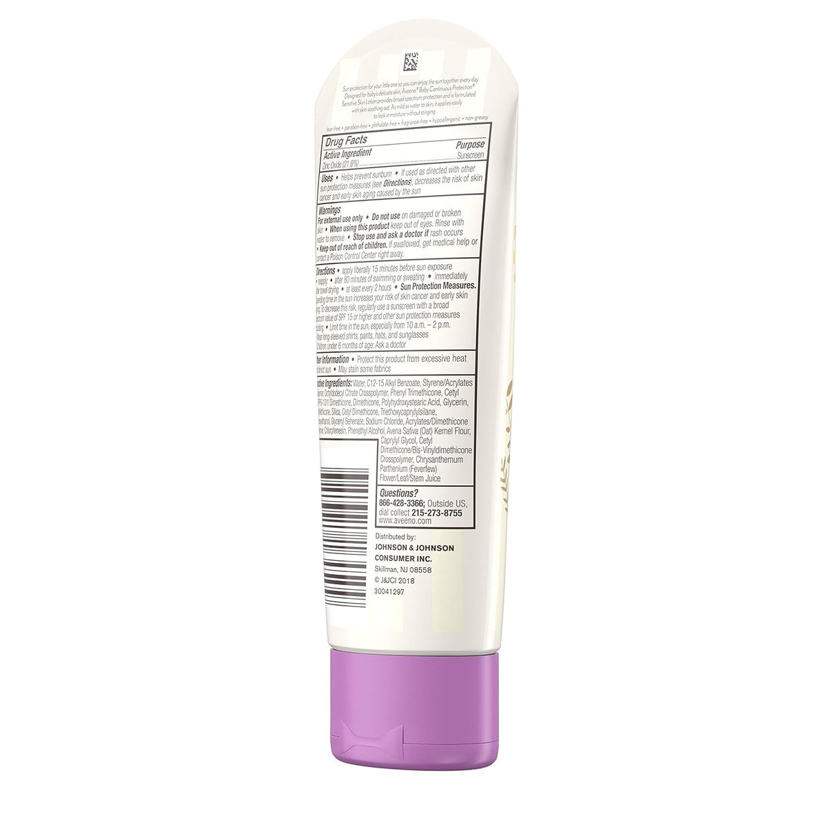 Aveeno Baby Continuous Protection Mineral Sunscreen SPF 50 – 88 mL