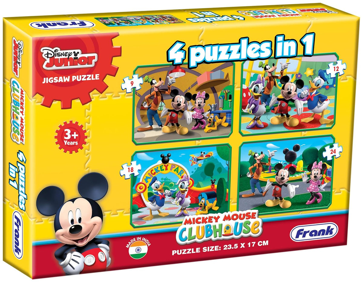 Puzzle Frank Disney Mickey Mouse Clubhouse 4 Puzzles in 1 3Y+ β Multicolour