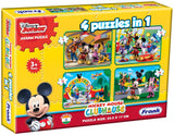 Puzzle Frank Disney Mickey Mouse Clubhouse 4 Puzzles in 1 3Y+ β Multicolour