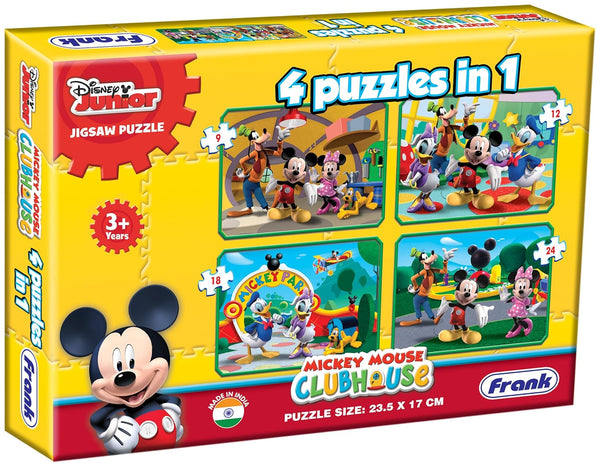 Frank Disney Mickey Mouse Clubhouse 4 Puzzles In 1 3Y+