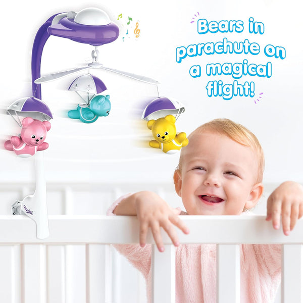 Giggles - Bear Melody Crib Mobile for New Born Babies