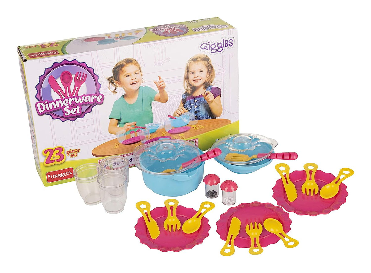 Giggles Dinnerware Play Set 23-Piece 3Y+ β Multicolor