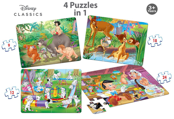 Frank 4 in 1 Disney Classics Jigsaw Puzzle 3Y+
