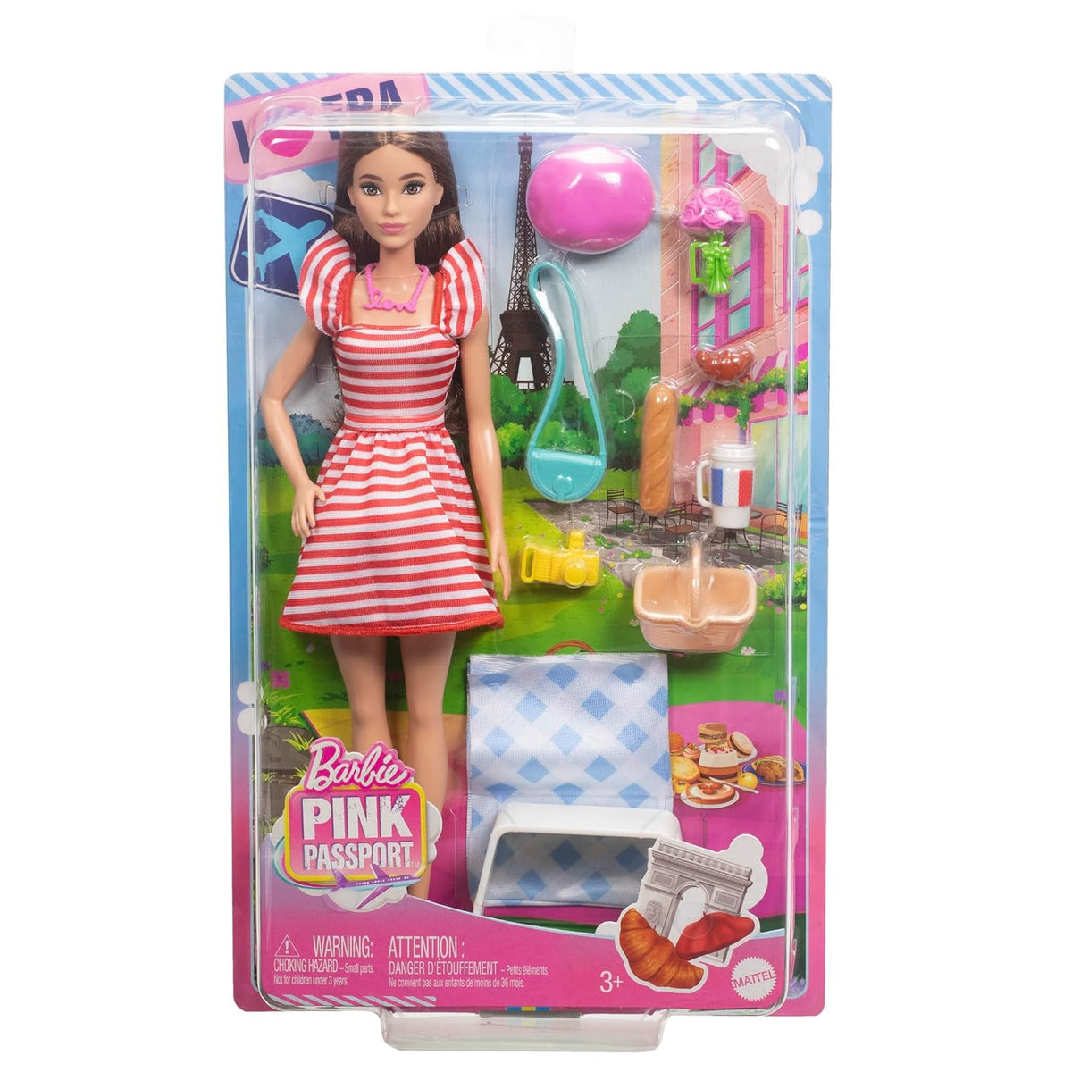 Barbie Pink Passport Paris Doll & Picnic Playset β HWH99