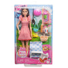 Barbie Pink Passport Paris Doll Set With Clothes & Picnic Accessories