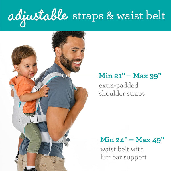 Infantino Carrier Flip 4-in-1 Light & Airy Convertible Light Gray