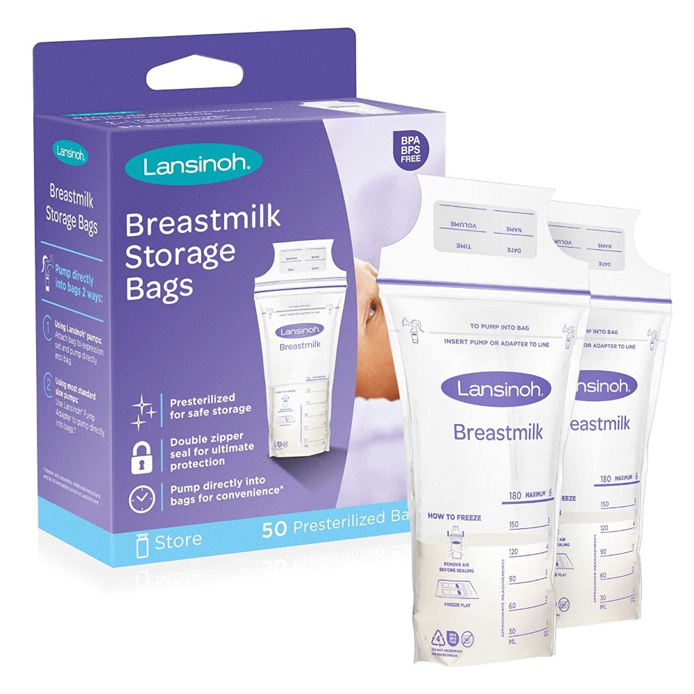 Lansinoh Breastmilk Storage Bags 180 ml Pack of 50
