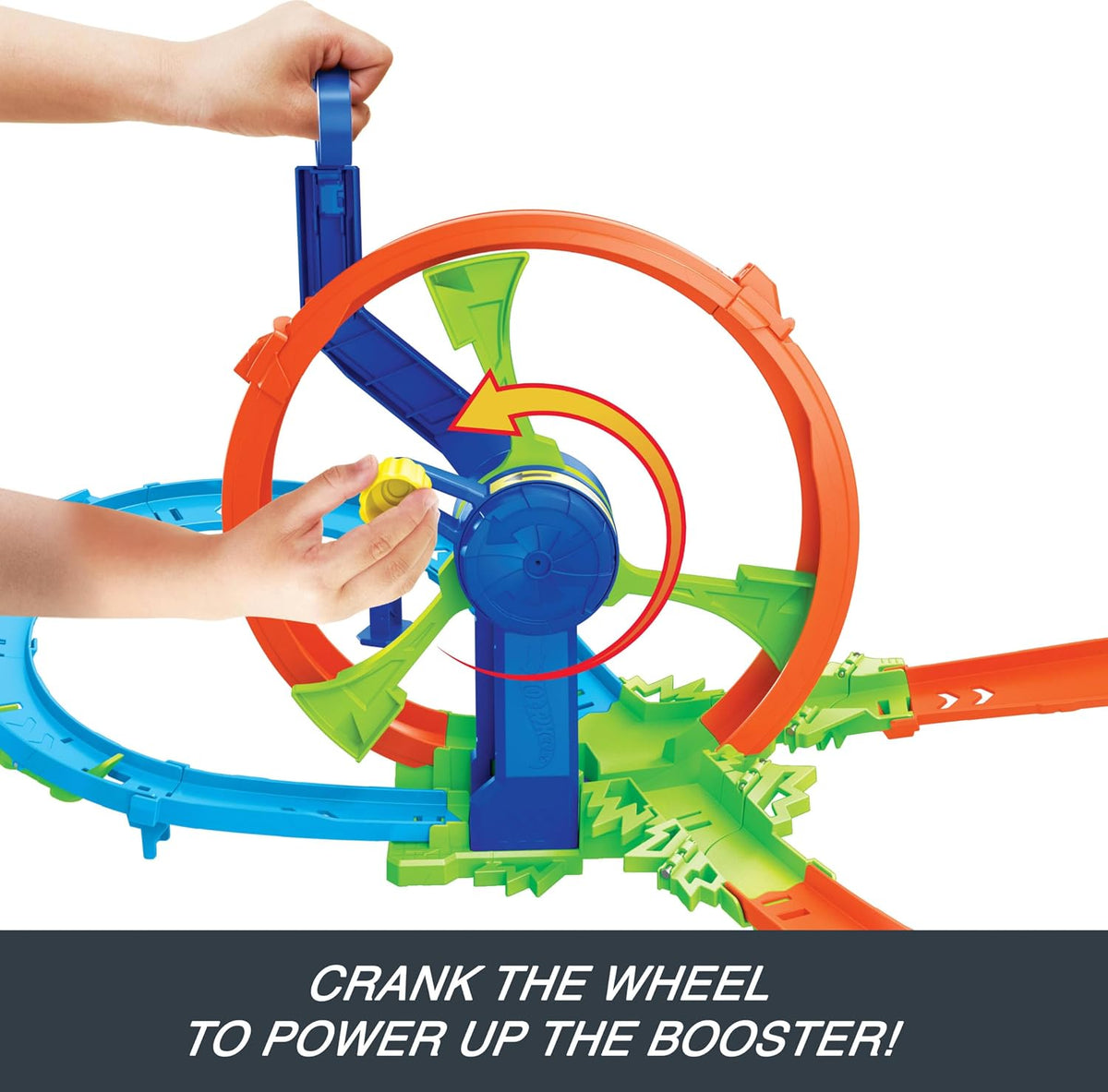 Hot Wheels Rapid Launch & Loop Track Set Standard Size Multicolour