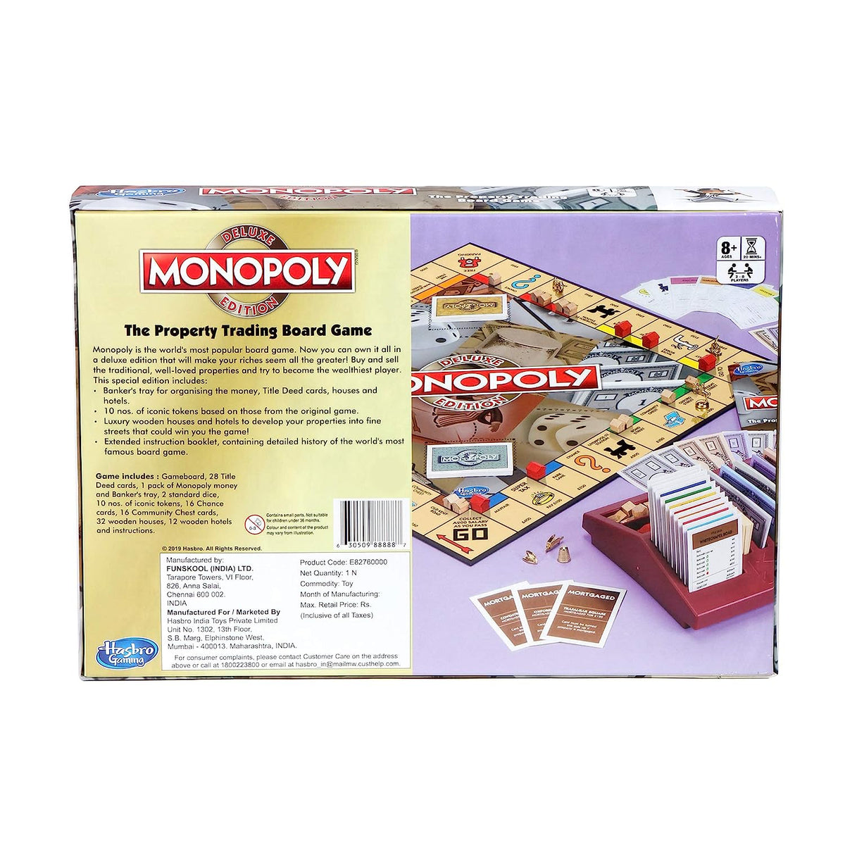 Hasbro Gaming Monopoly Deluxe Edition 8Y+ Multicolor