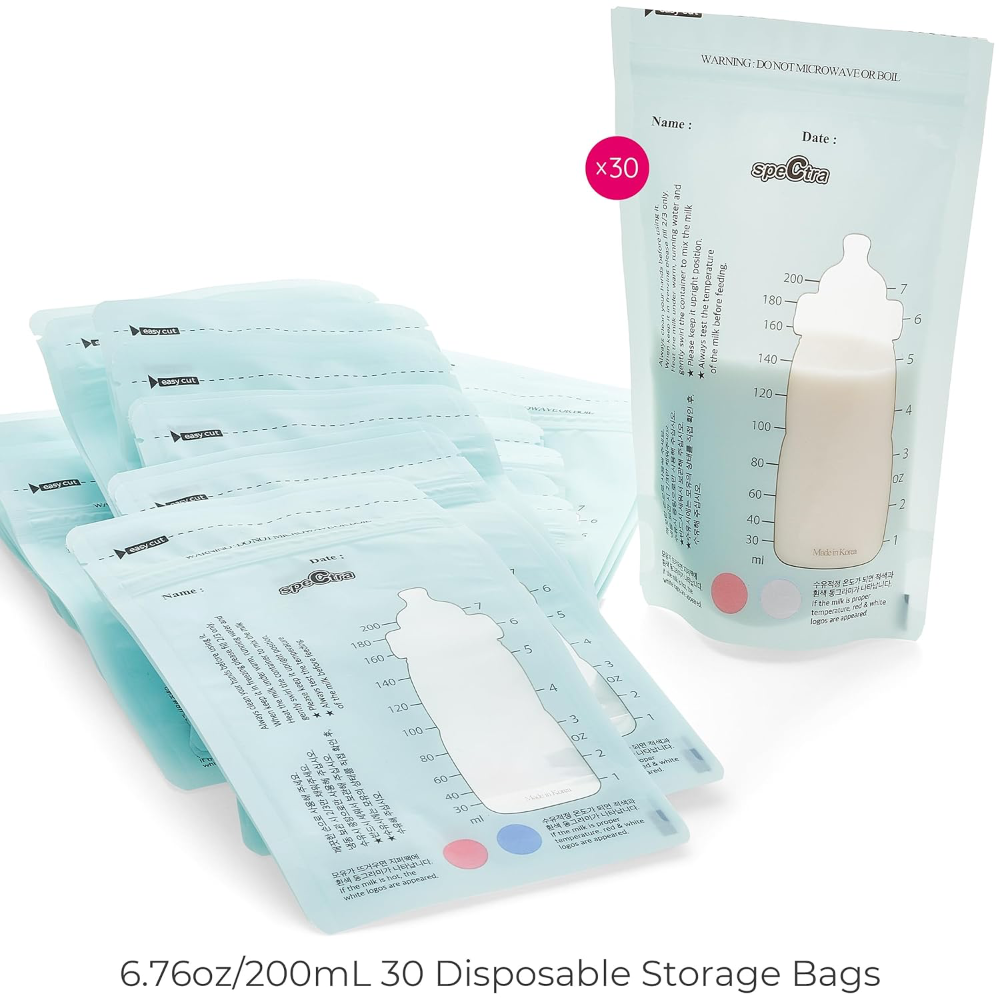 Spectra Simple Store Replacement Milk Collection Bags – 30ct, 200mL