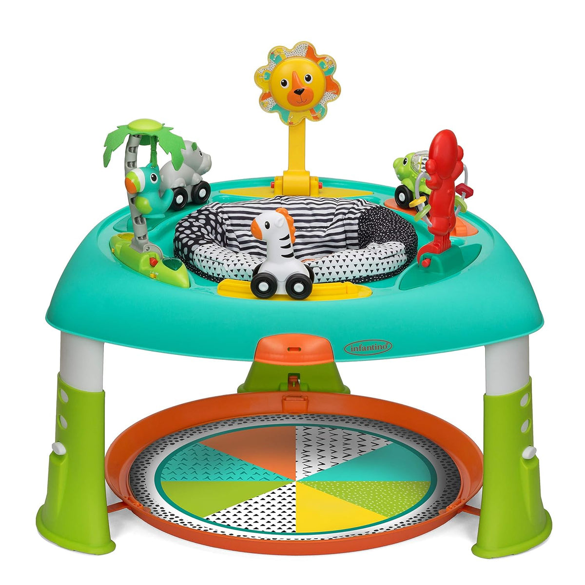 Infantino 2-in-1 Sit, Spin & Stand Entertainer & Activity Table 4M–5Y – Multicolor