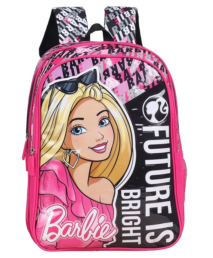 Striders School Bag for Kids Barbie 14" - Asorted Print