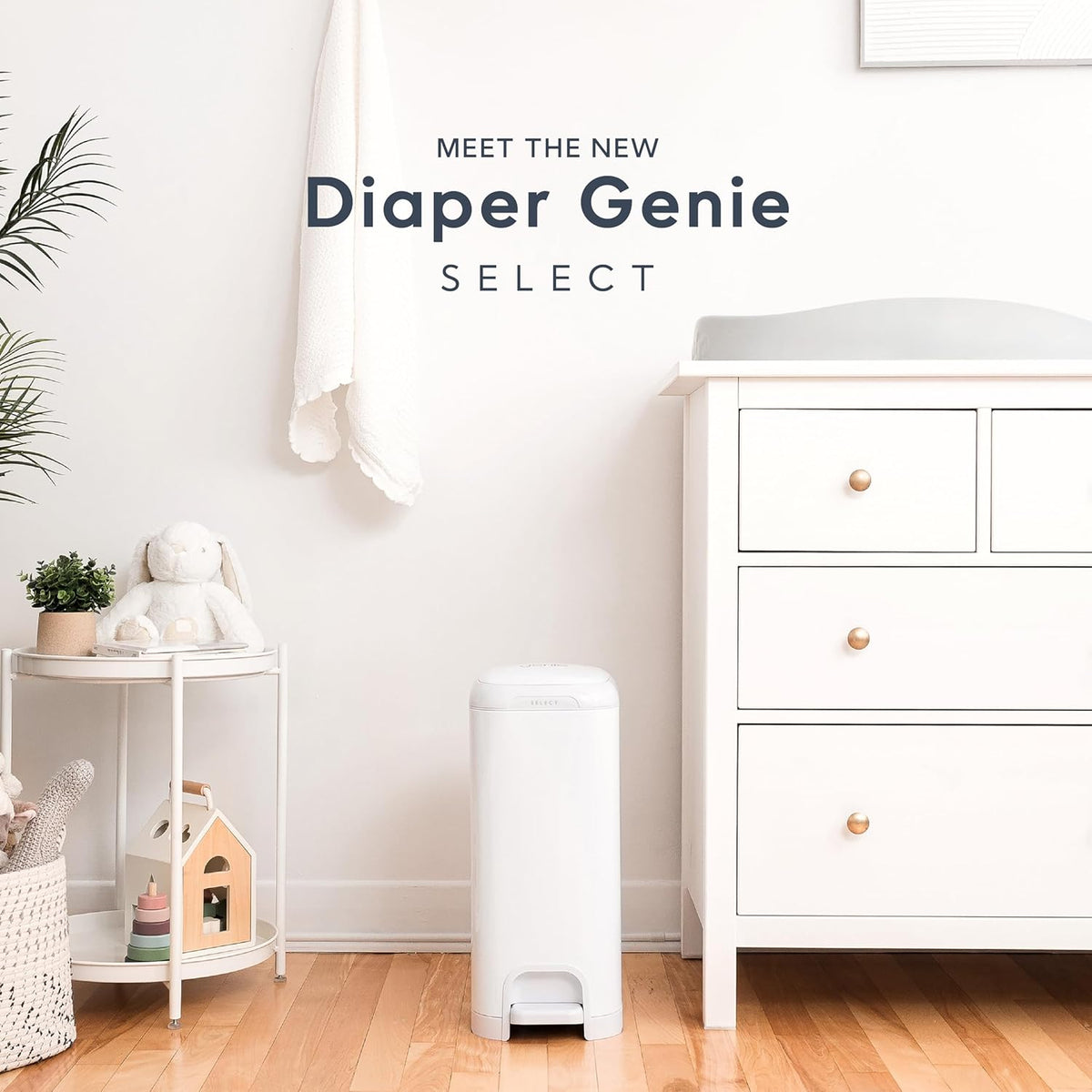 Diaper Genie Select Pail One Size Lily White