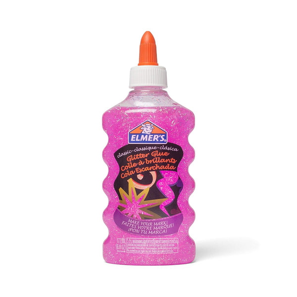 Elemers Glitter Glue 180 Ml Pink