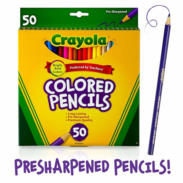 Crayola Colored Pencils, 50 Count