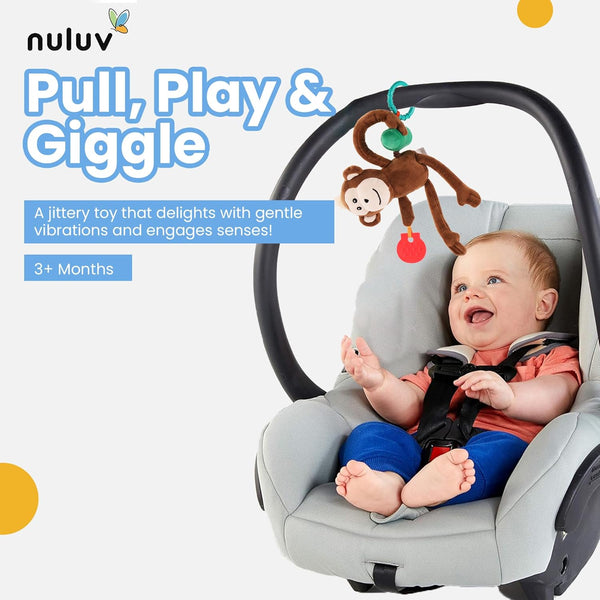 Nuluv Jittery Monkey Rattles & Teether