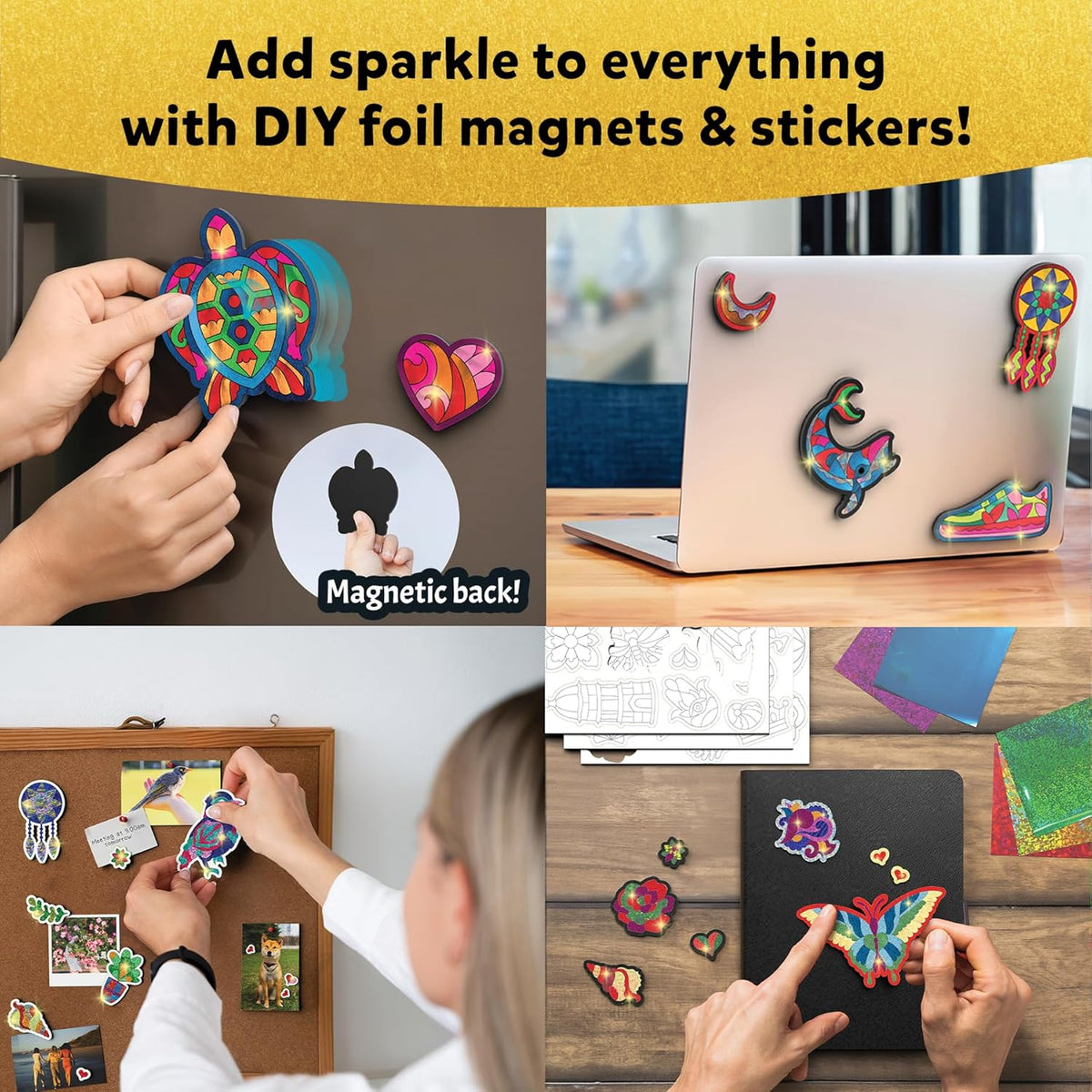Skillmatics Foil Fun Pretty Patterns Mess Free Art Craft 7+