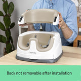 Ingenuity Baby Base 2-in-1 Booster Feeding & Floor Seat 43.8 × 38.7 × 29.8 cm Cashmere