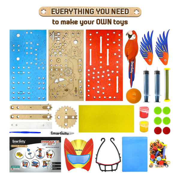 Smartivity 25 in 1 Multi-Builds Hydraulic Kit 6-14Y