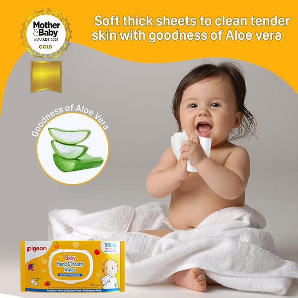 Pigeon Baby Wipes (60 sheets)