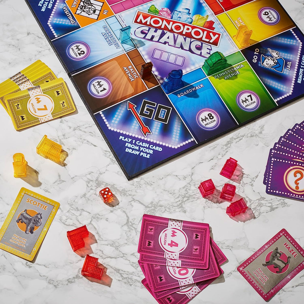 Hasbro Gaming Monopoly Chance Fast-Paced Board Game 8Y+ Multicolor