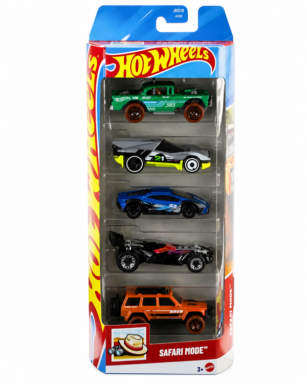 Hot Wheels Safari Mode Pack Of 5
