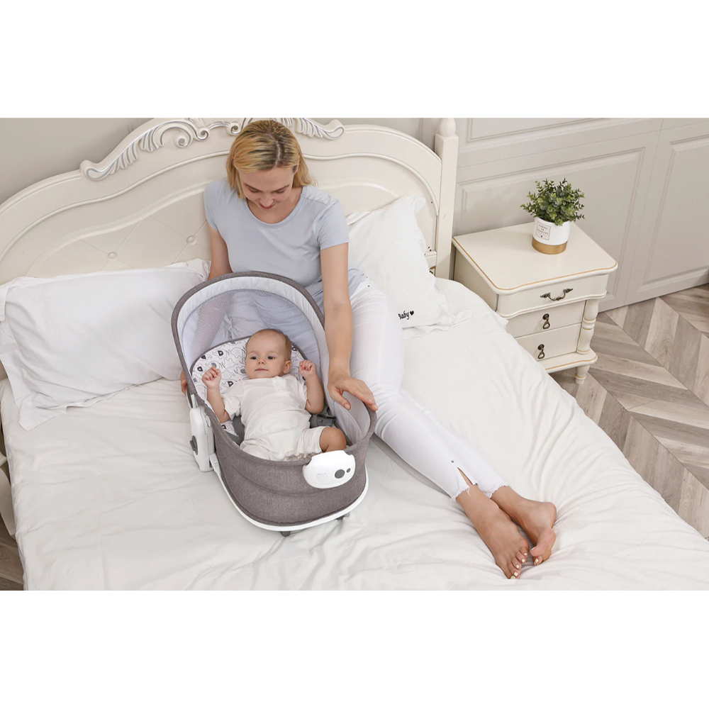 Mastela 6-in-1 Multi-Function Bassinet 0-36 Months Grey