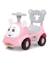 Dash Funride Rabbit Face Manual Push Ride-On 50.8 × 30.48 × 38.1 cm Pink